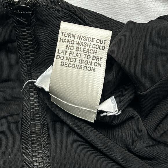 Y2K Vintage Cache Black Rhinestone Neckline Top Women's Large Whimsygoth Bling - Picture 8 of 8